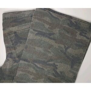 Refrain Camo Wide Leg Jeans Womens Sz 13 NWT Printed Denim High Rise Streetwear